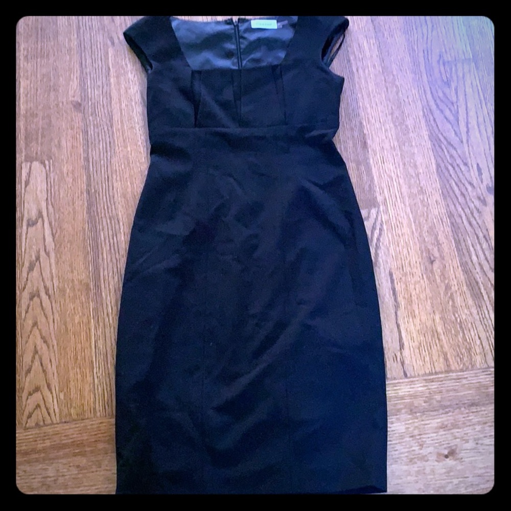 Black Calvin Klein Square Neck sheath Dress size 4
